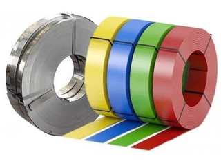 Штрипс с полимерным покрытием Colority Print double, толщина 0,50 мм, цвет античный дуб