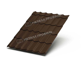 Металлочерепица Металл-Профиль Монтеррей 0,5 VikingMP® E RR 32 Темно-коричневый