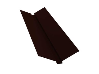 Планка ендовы верхней 115х30х115 0,45 Drap RR 32 темно-коричневый 0 - в «Монолит-Металлопрокат».