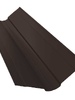 Планка ендовы верхней фигурной 100x100 0,45 Drap RR 32 темно-коричневый - в «Монолит-Металлопрокат».