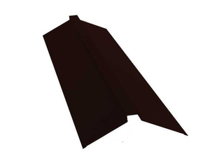 Планка конька плоского 150х40х150 0,45 Drap ST RR 32 темно-коричневый