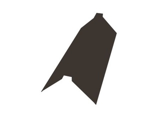 Планка конька плоского 175х50х175 0,45 Drap RR 32 темно-коричневый 0 - в «Монолит-Металлопрокат».