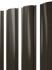 Штакетник Полукруглый Slim Grand Line 0,45 Drap RR 32 Темно-Коричневый - в «Монолит-Металлопрокат».
